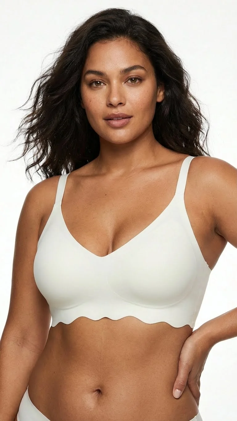 Yeni İnci Brawoow Kadın Lazer Kesim Sütyen Ekru - Yan Görünüm